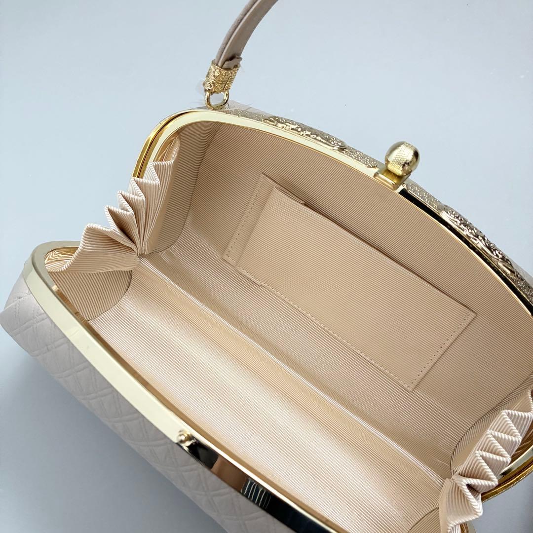 [ベージュ]上品草履バッグセット　フリーサイズ　成人式　卒業式　振袖