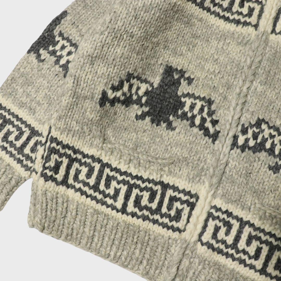 美品★XL★KANATA★カウチンニット★サンダーバード★カナダ製★カーディガン