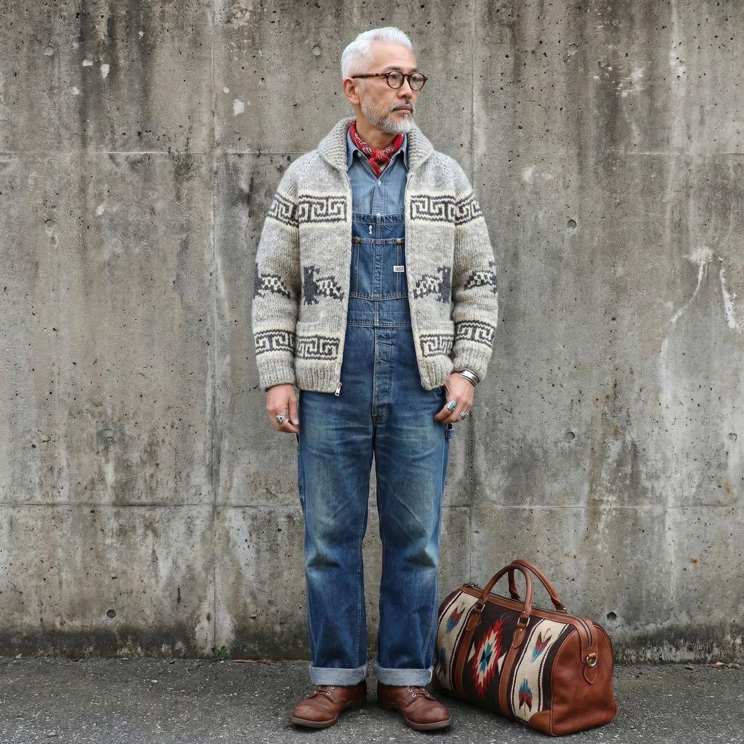 美品★XL★KANATA★カウチンニット★サンダーバード★カナダ製★カーディガン