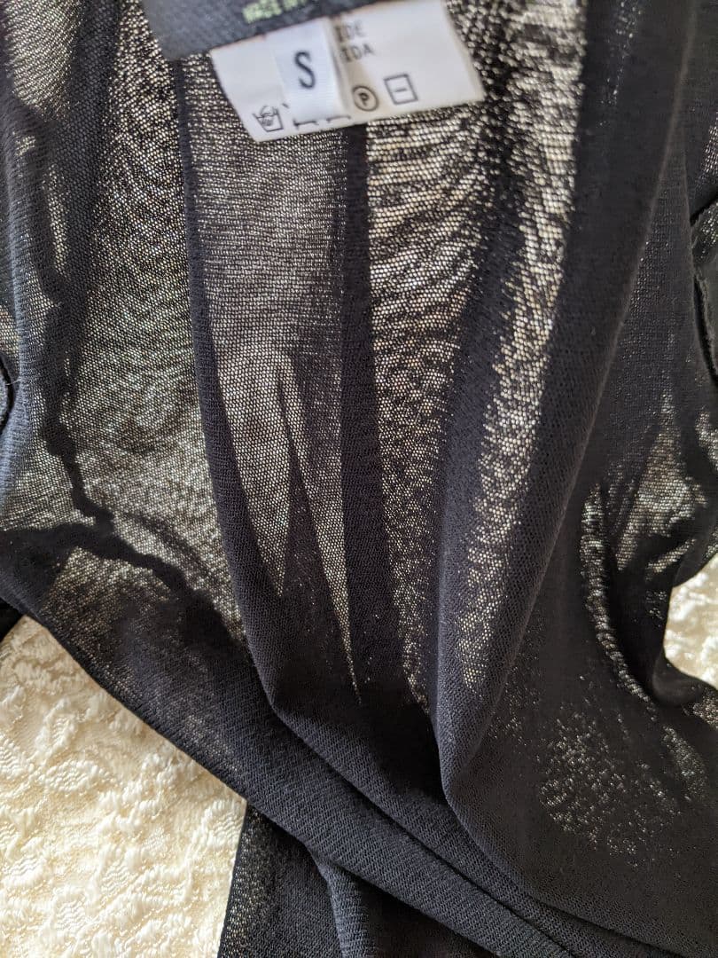 JeanPaulGAULTIER　ジャンポールゴルチエブラックシースルートップス