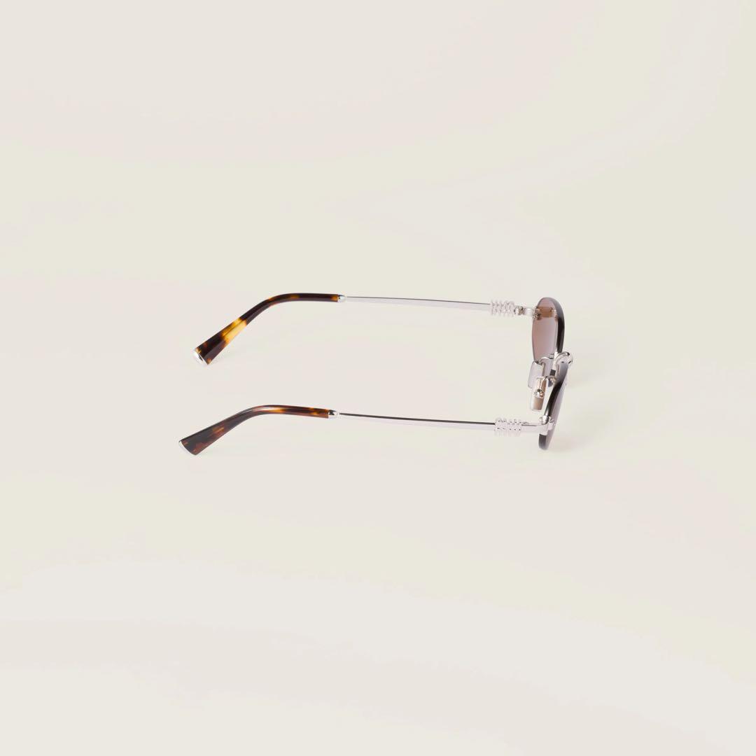 \" miumiu ミュウミュウ \" リムレス ロゴ サングラス メガネ