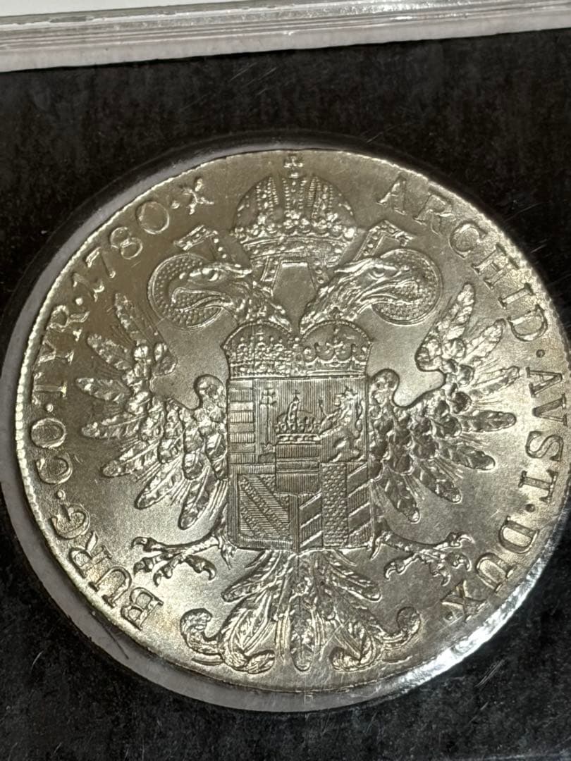 マリアテレジア　銀貨 旧貨幣　シルバー　ターラー ターレル銀貨　1780