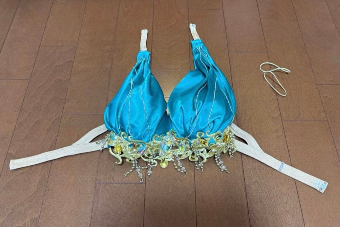 ベリーダンス 衣装 エメラルドグリーン オリエンタル フュージョン