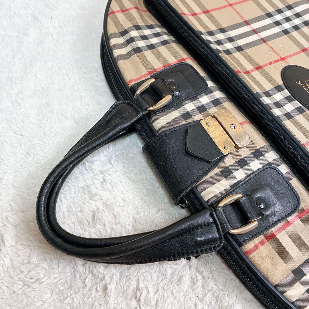 Burberry バーバリー　ガーメントバッグ ノバチェック　シャドーホース