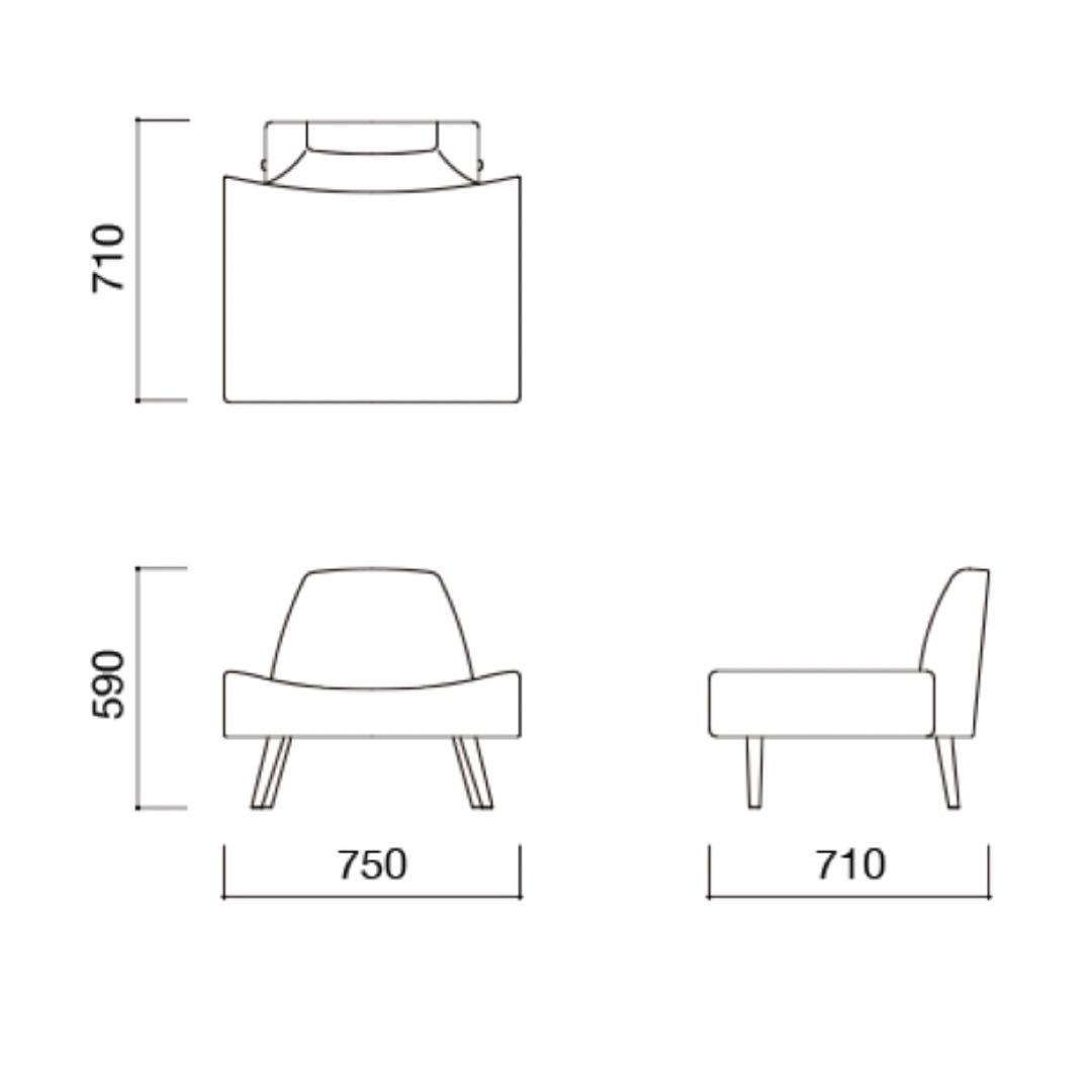 IDEE 1人掛け AO SOFA グリーン イデー アーオ ソファ 1人がけ