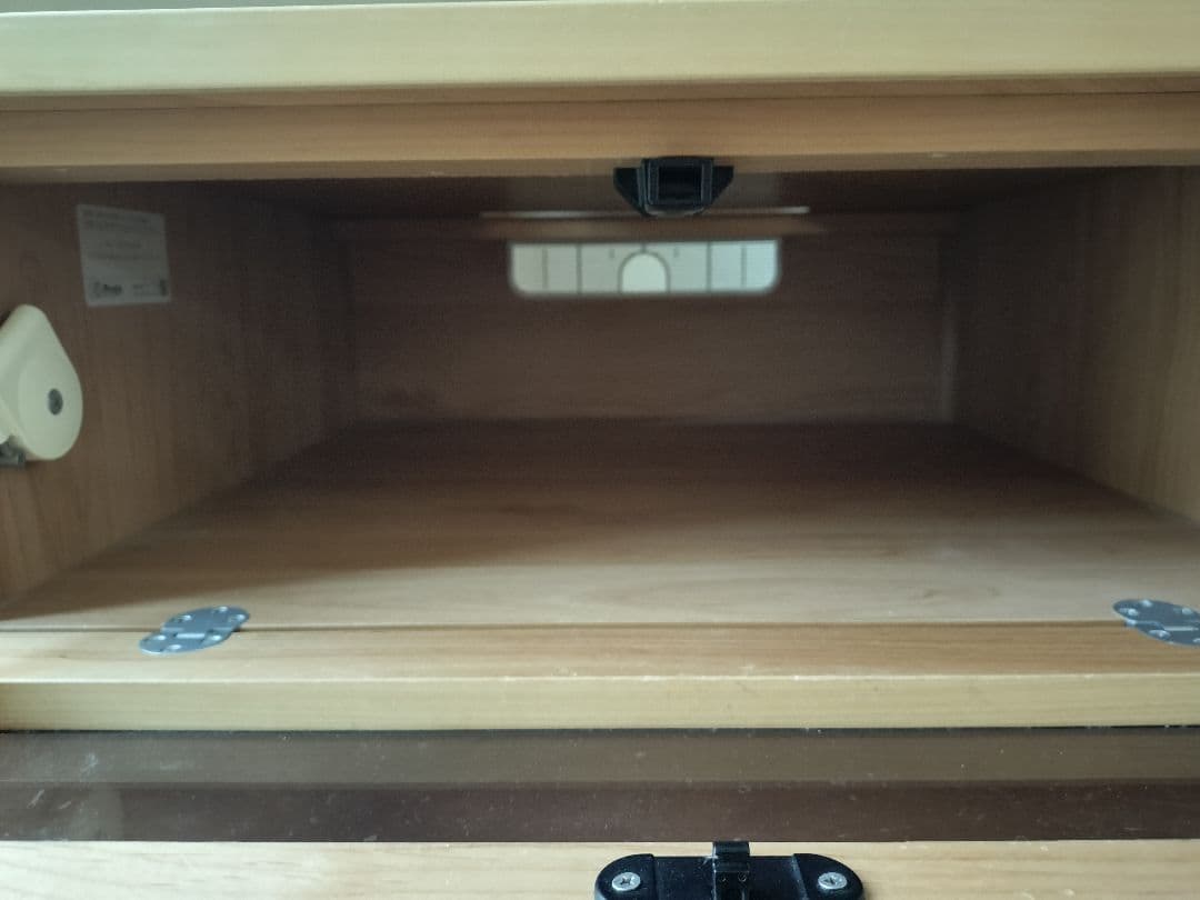 テレビボード　木製六角形テレビ台 引き出し付き