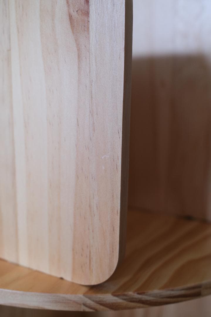 山善 YAMAZEN 回転式本棚 TKR-4(NA)　4段　ナチュラル