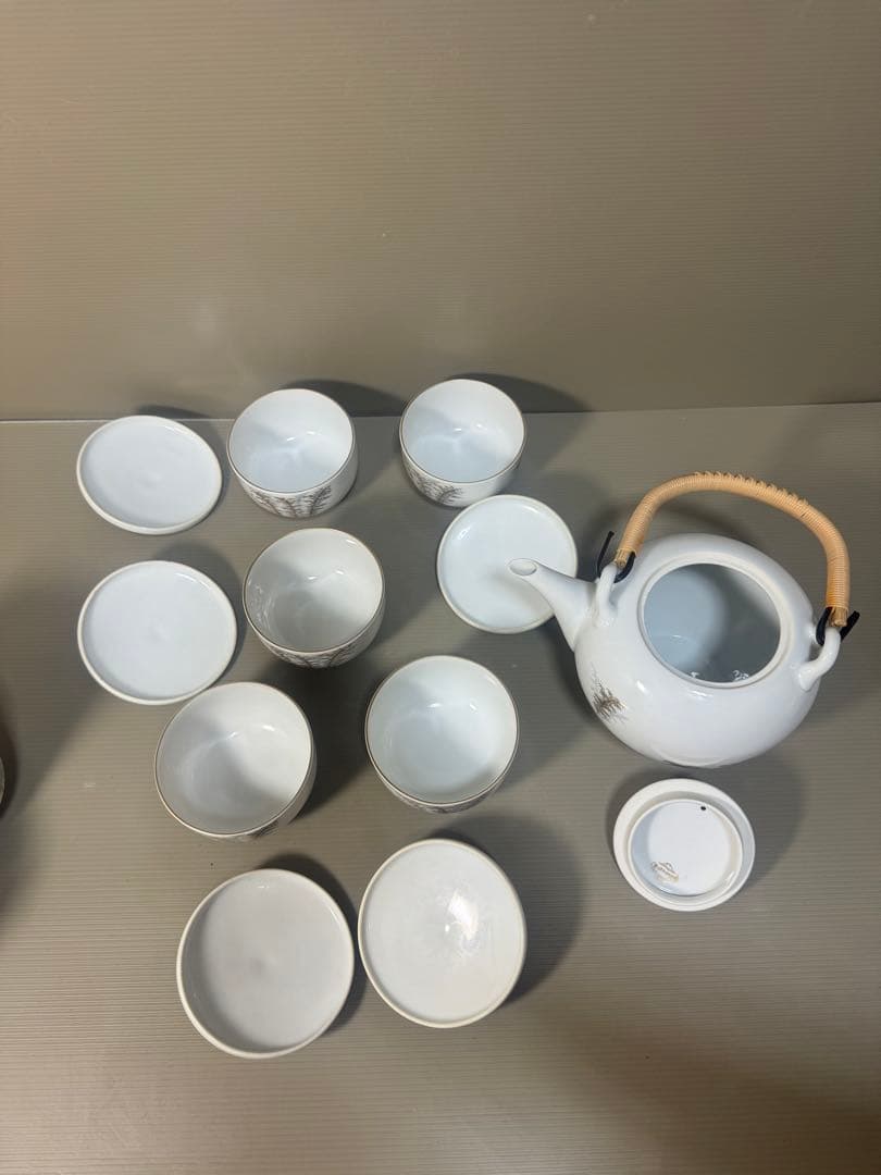 2300 深川製磁　茶器セット　急須1客　湯呑蓋付5客
