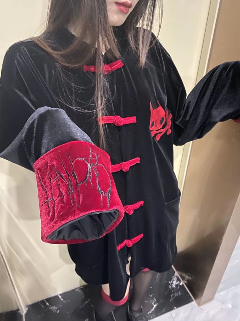 チャイナ風ゆったりトップス✦秋冬コーデ✦お出かけ普段着にもカワイイ