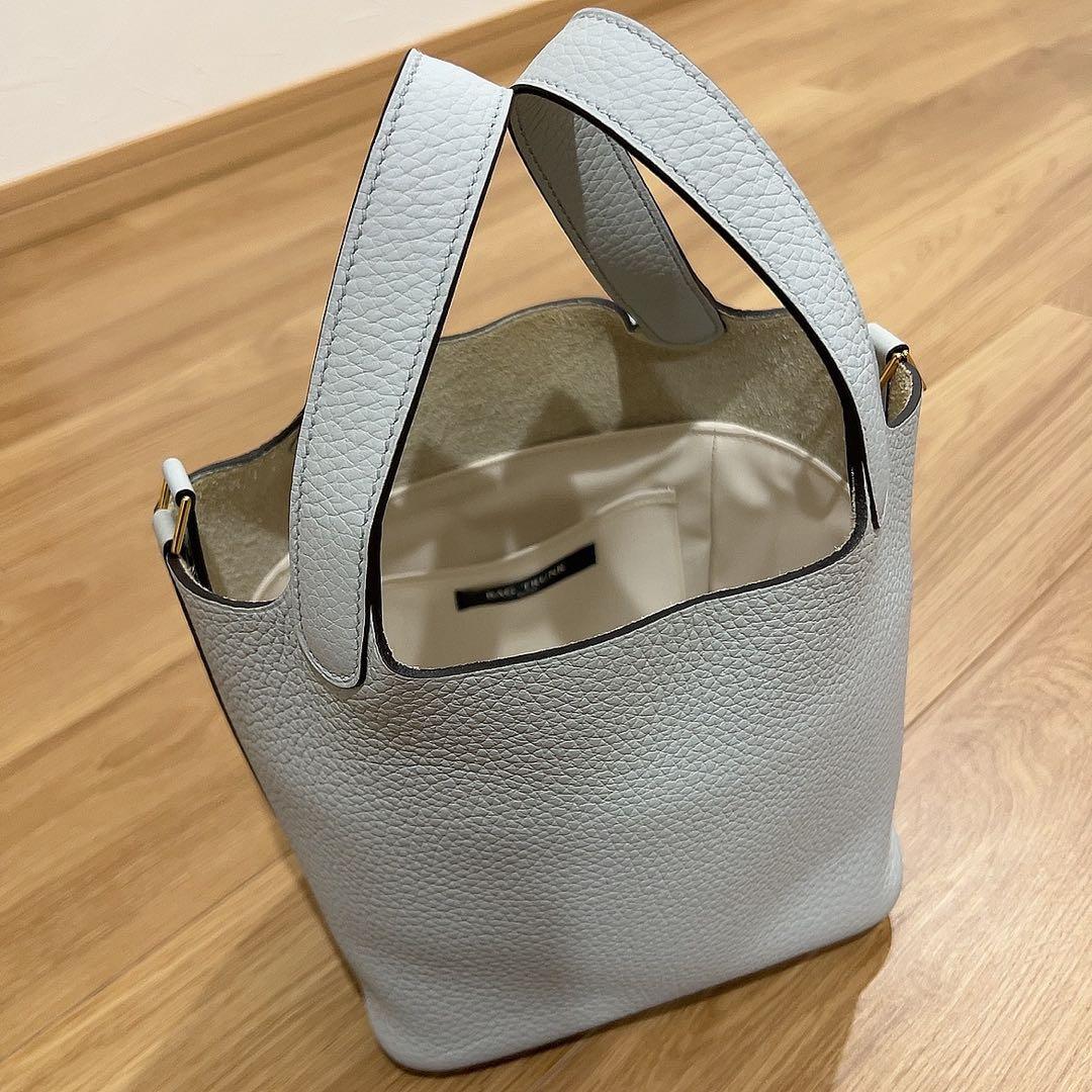 エルメス　ピコタン　pm ゴールド金具　美品　ブルーパール×ゴールド