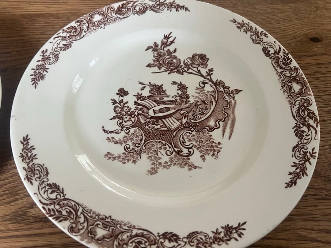 フランスアンティーク クレールフォンテーヌ ディナー＆スープ