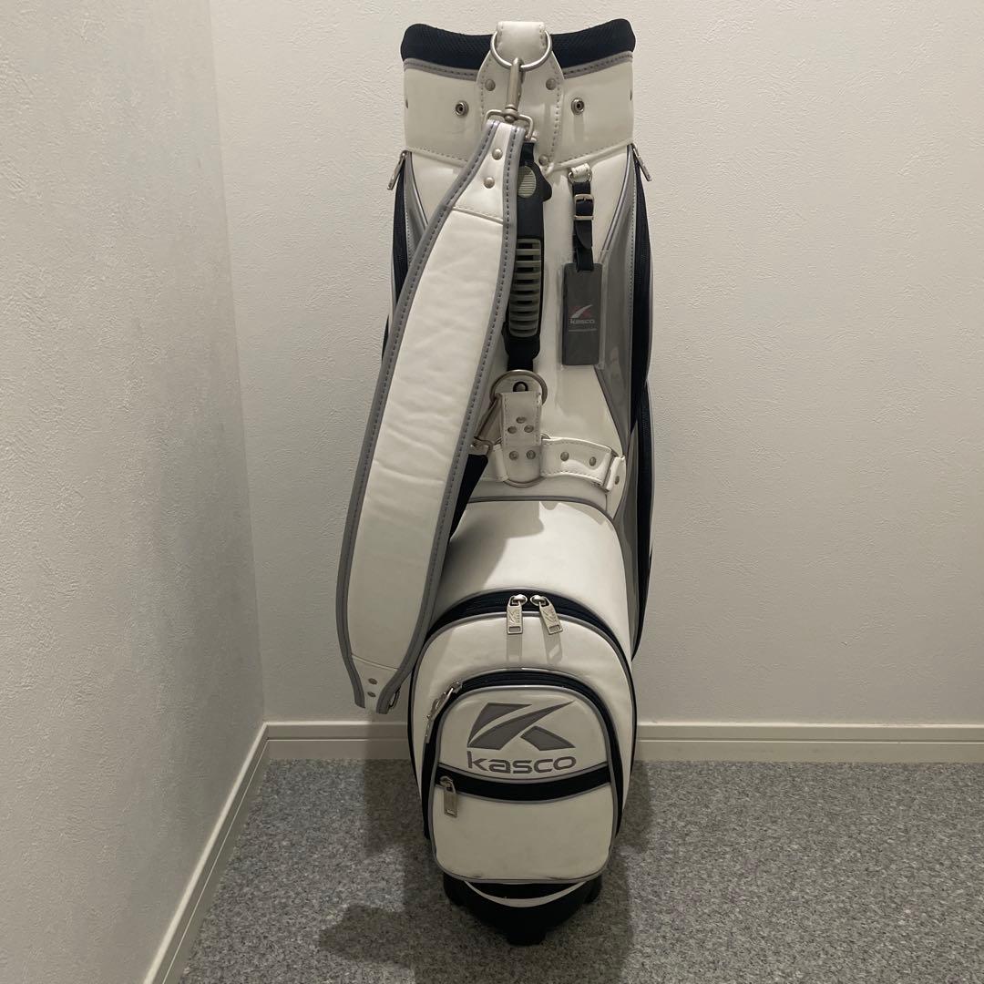 Kasco キャスコ キャディバッグ キャスター付き ゴルフバッグ ホワイト