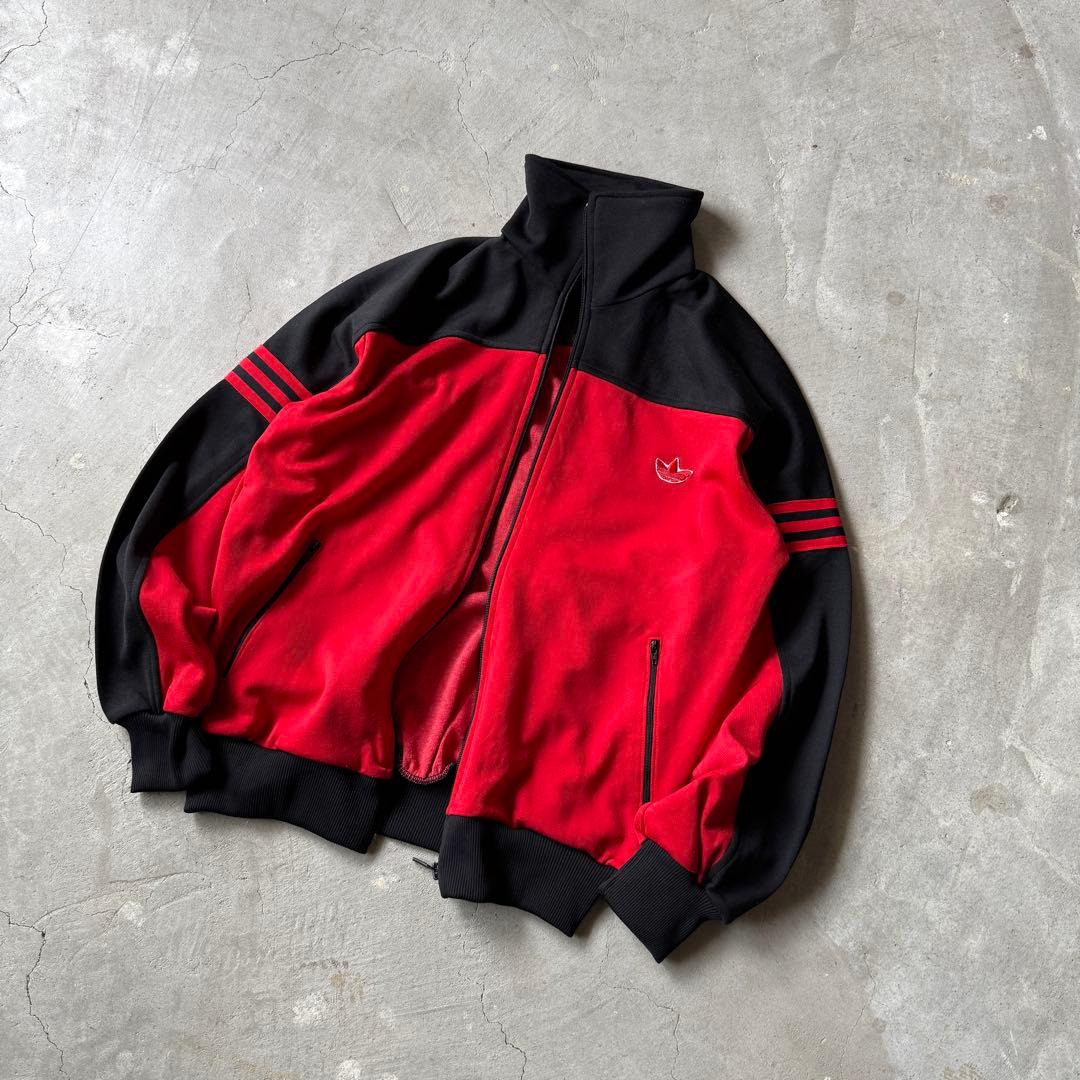 【人気カラー、トラックジャケット】adidas刺繍ロゴ80s常田大希ジャージO.