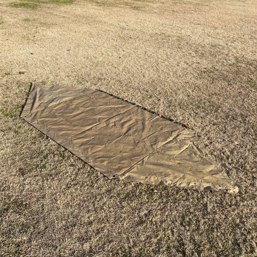 【超レア・未使用】フランス軍幕＊幕のみ　パップテント　ハーフ　１枚　リザードカモ