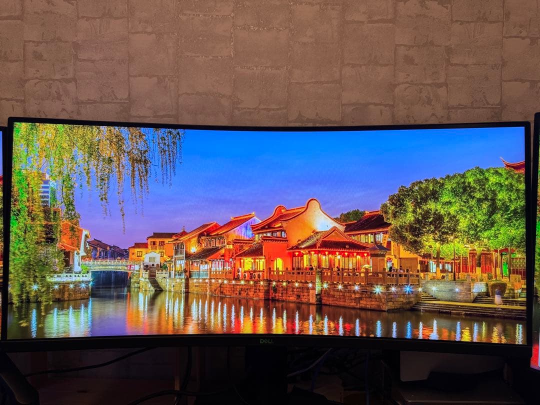 【中古】 Dell S3422DWG 34インチ 曲面 ゲーミングモニター