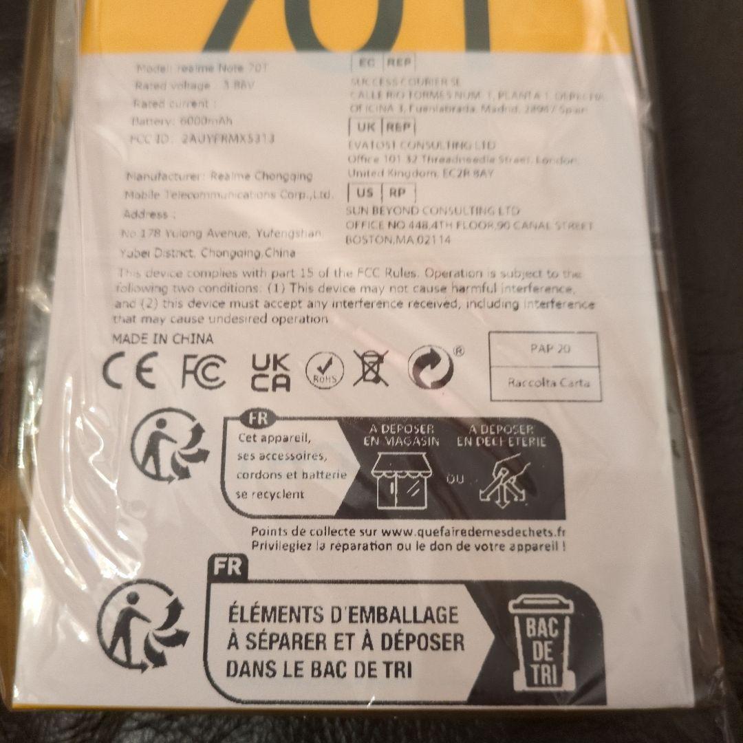 お値下不可！realme Note 70T Gold 4GB 128GB