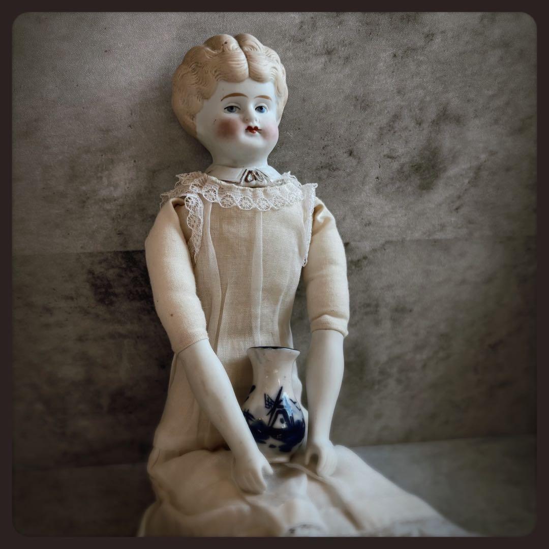 レアアンティーク　ブロンド　パリアンドール ビスクドール
