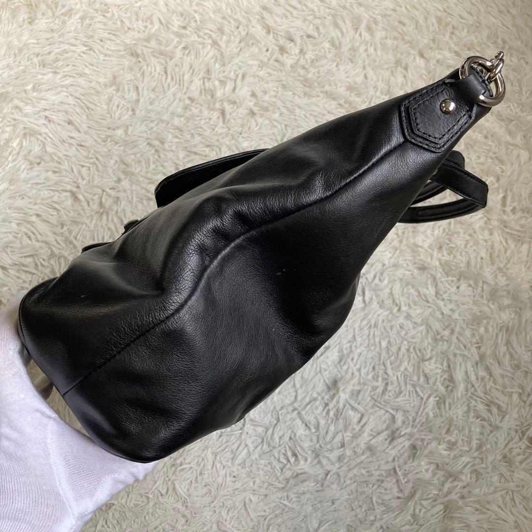 未使用級 coach コーチ 2way 黒 ブラック トートバッグ キャンベル