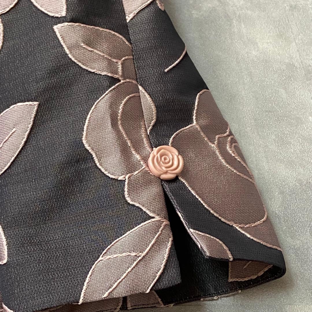 エムズグレイシー シャンブレージャガードローズワンピース 2023AW