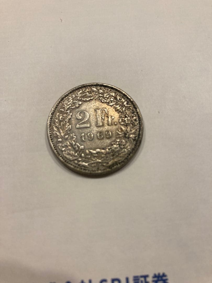 1969年 スイス2フラン 硬貨