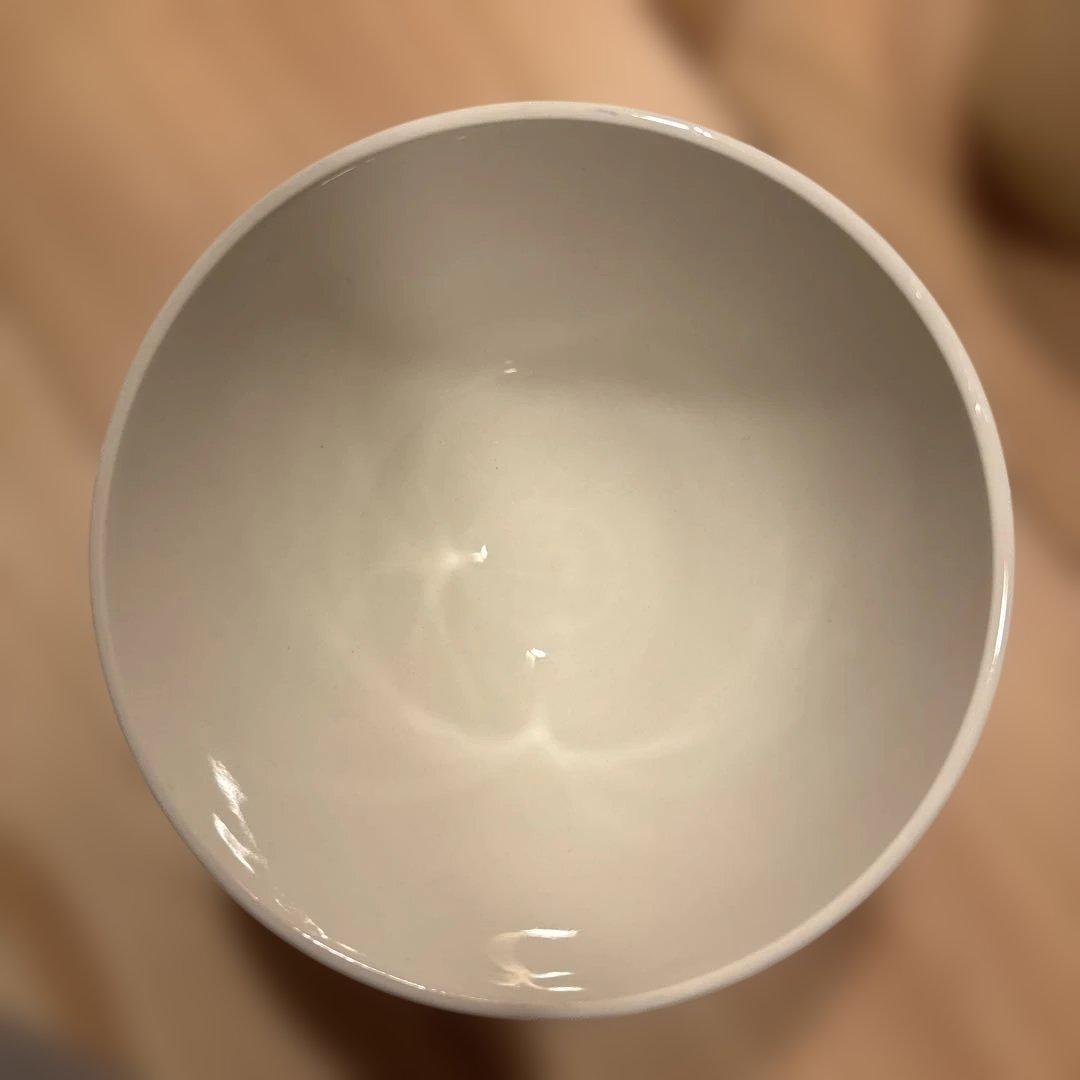 バスク柄 カフェオレボール「レッドｘブルー」フランスアンティーク食器　ブロカント