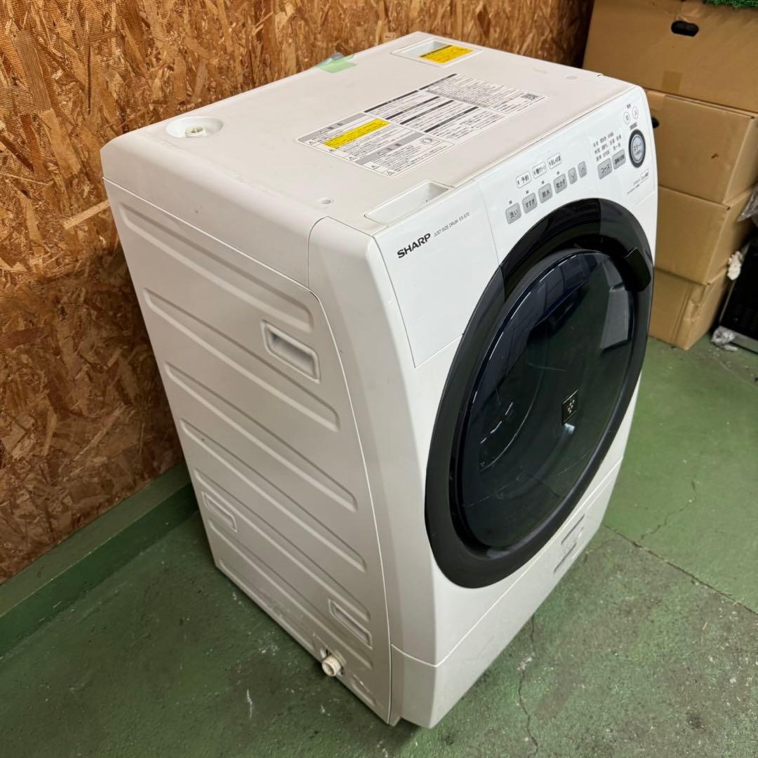 306 SHARP 洗濯機　ドラム式　コンパクト　一人暮らし　左開き　極美品