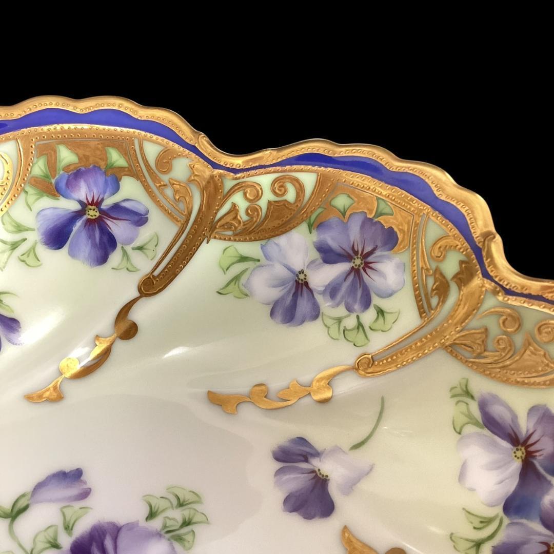 美品【超希少】ノリタケ ダイヤモンドコレクション ボウル ハンドペイント 花柄