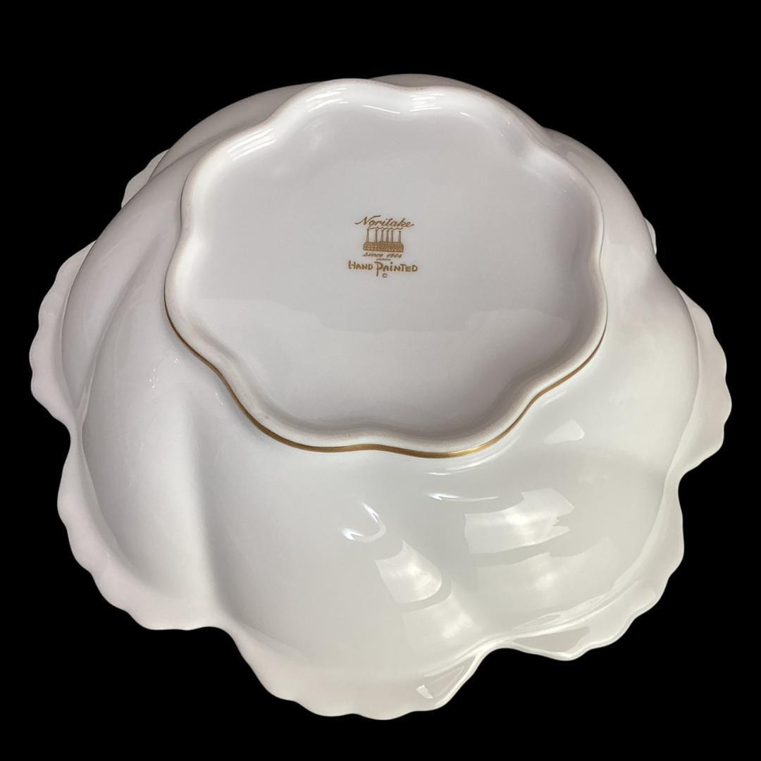 美品【超希少】ノリタケ ダイヤモンドコレクション ボウル ハンドペイント 花柄