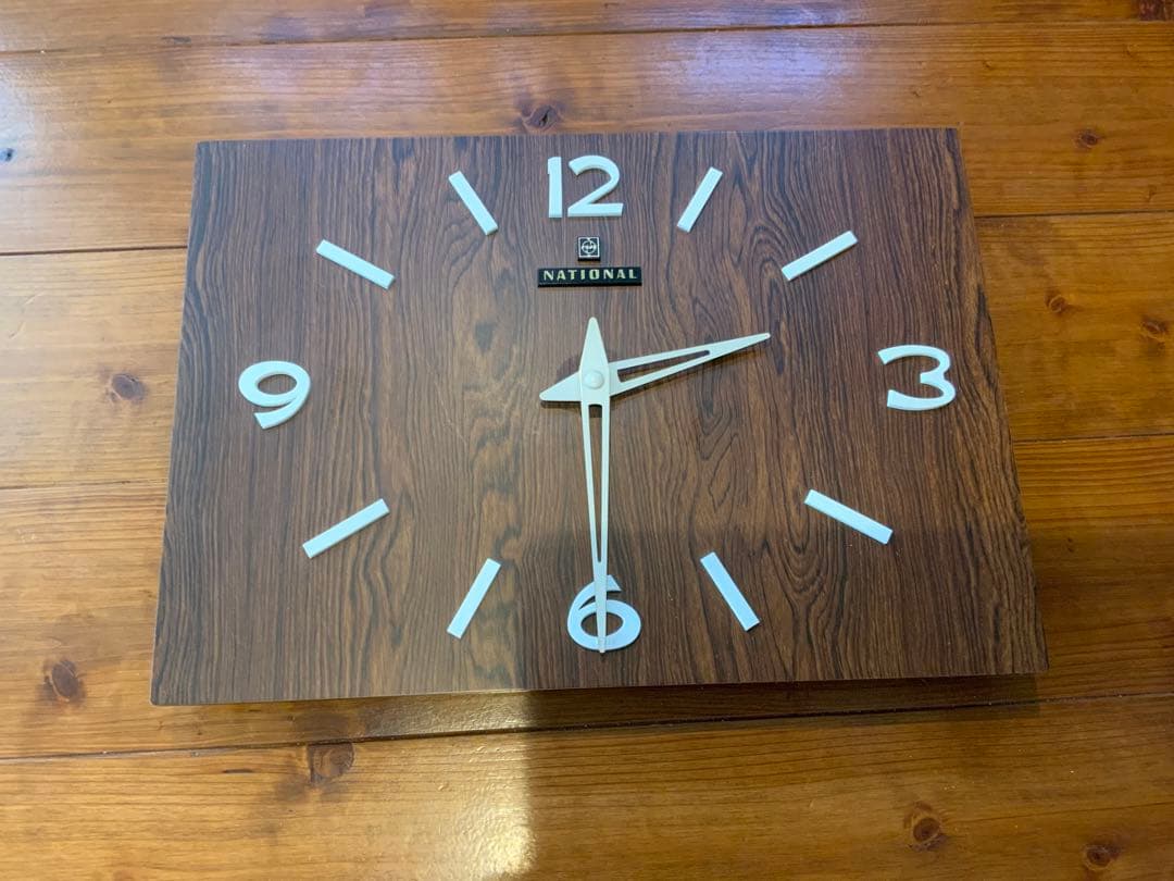 ナショナル　壁時計　掛け時計　クロック　アンティーク　昭和レトロ　インテリア