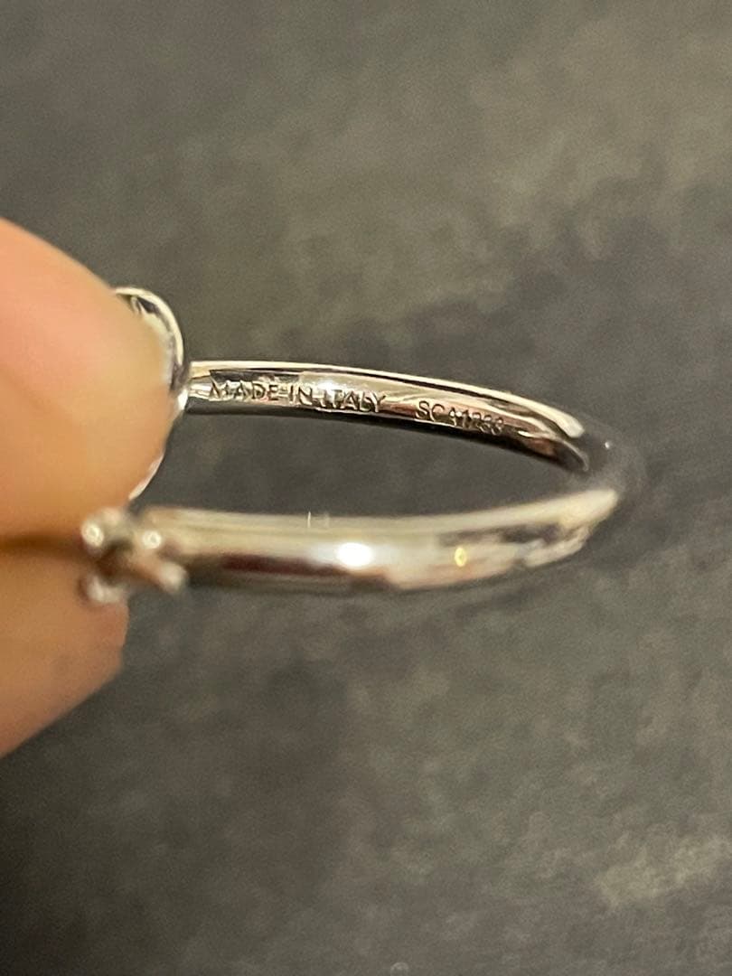 ノット スモールフープ / ロジウムフィニッシュ ブラス　セリーヌ　CELINE