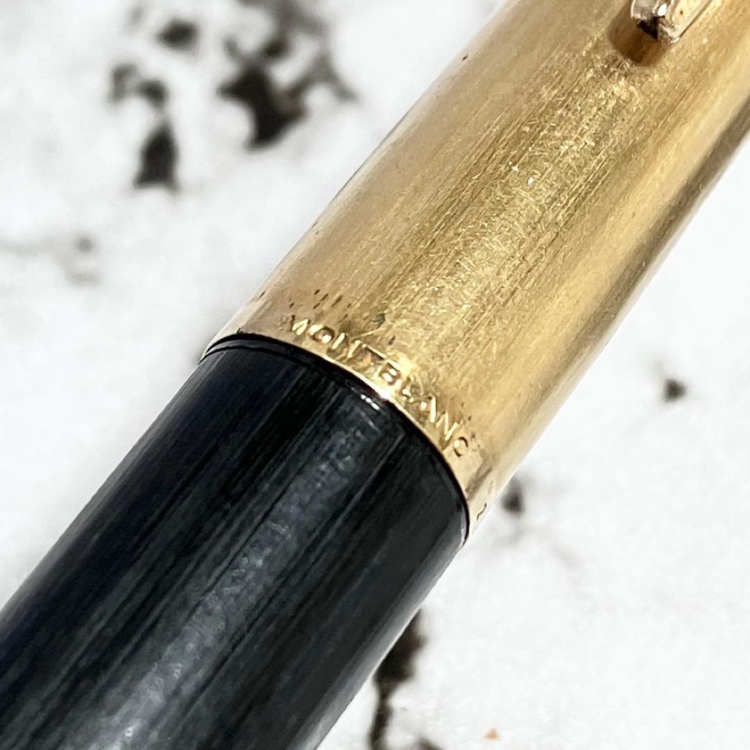 モンブラン 万年筆 224 ペン先 585 14K ブラック ホワイトスター