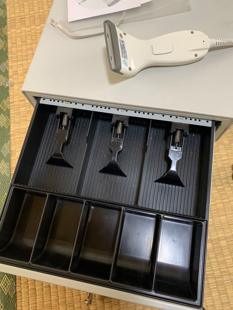 キャッシュドロア レシートプリンター バーコードリーダー ホワイト レジ周辺機器