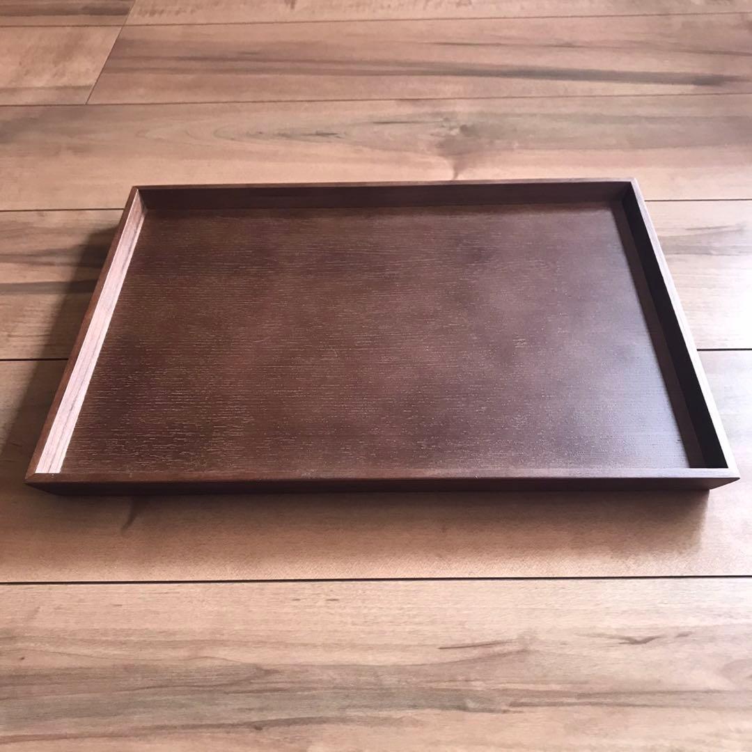 新品　木製トレー 10枚セット 木 トレイ お盆 お食事トレイ スタッキング