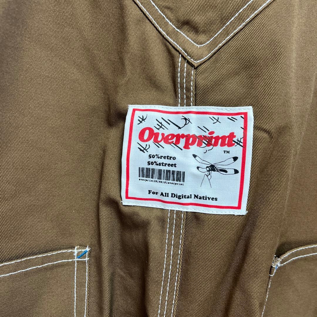 over print × UNIVERSAL OVERALL オーバーオール