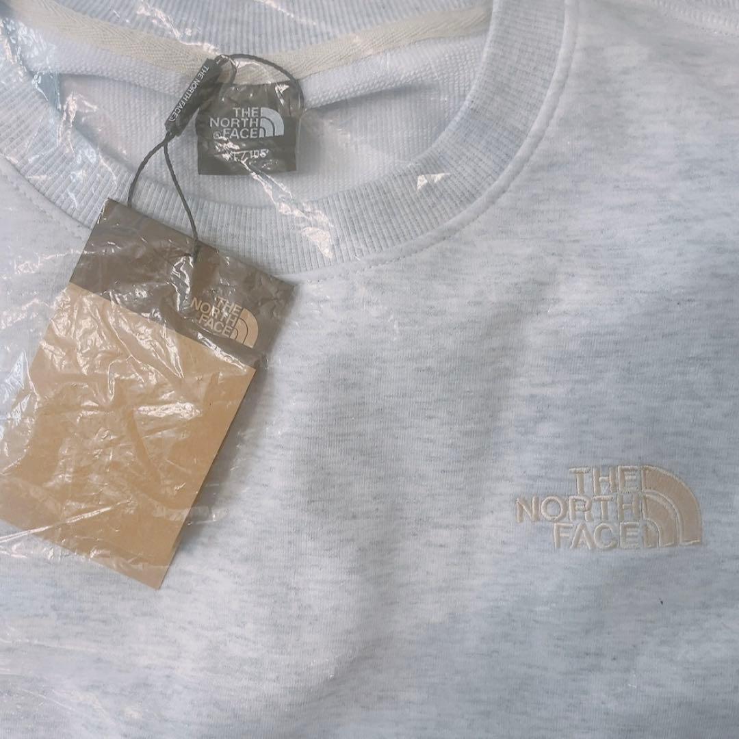 韓国　新品　ノースフェイス　トレーナー XL　グレー　国内未入荷　ロゴ 正規品