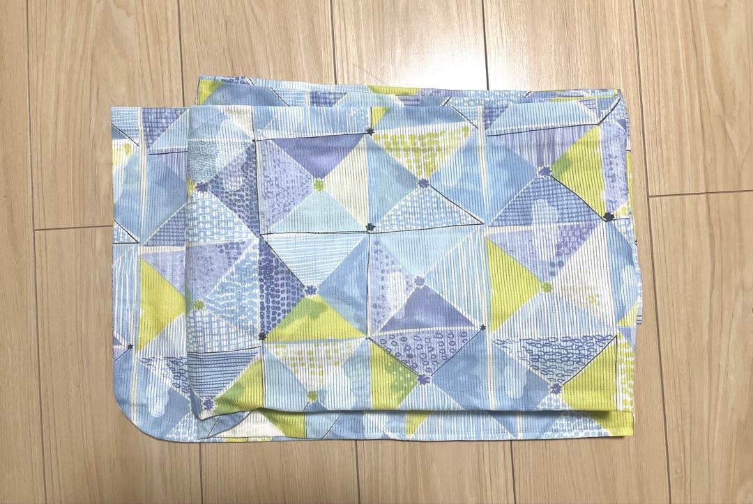 【美品】浴衣　みすずうた　単品　紙ふうせん　水色　黄　黄緑　みすゞうた