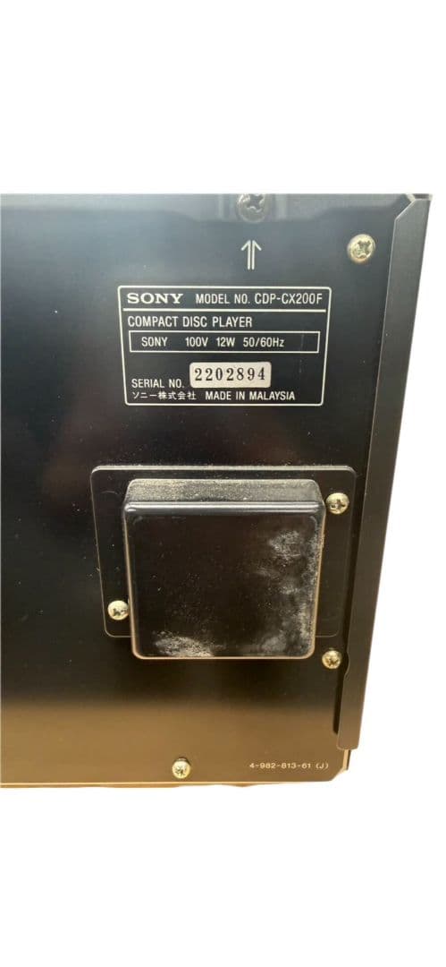 専用出品【動作品】SONY カセットデッキ CDP-CX200F #ur