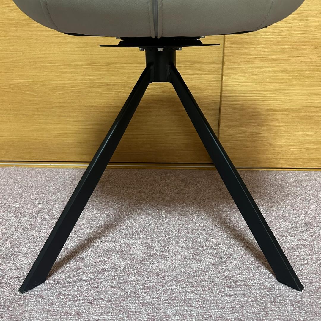 ①SongDream　VIOLA　ヴィオラ　PUレザー　回転式　ダイニングチェア