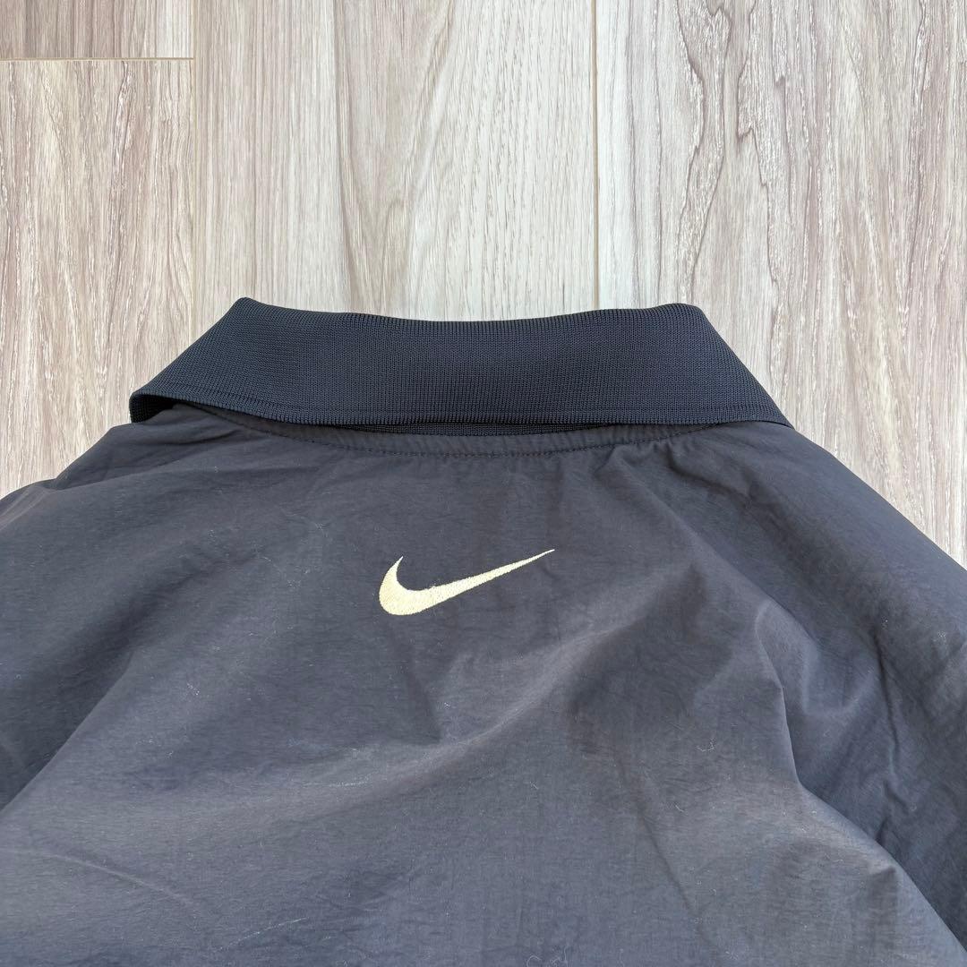90s NIKE コラボ　ナイロンジャケット　ハーフジップ付き　刺繍　希少レア品