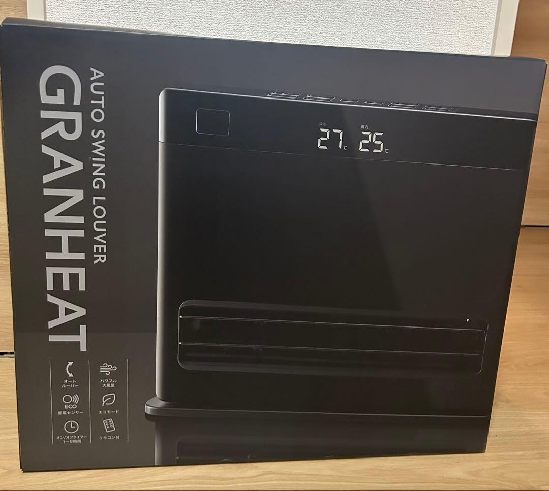 THREEUP セラミックファンヒーター T2383BK