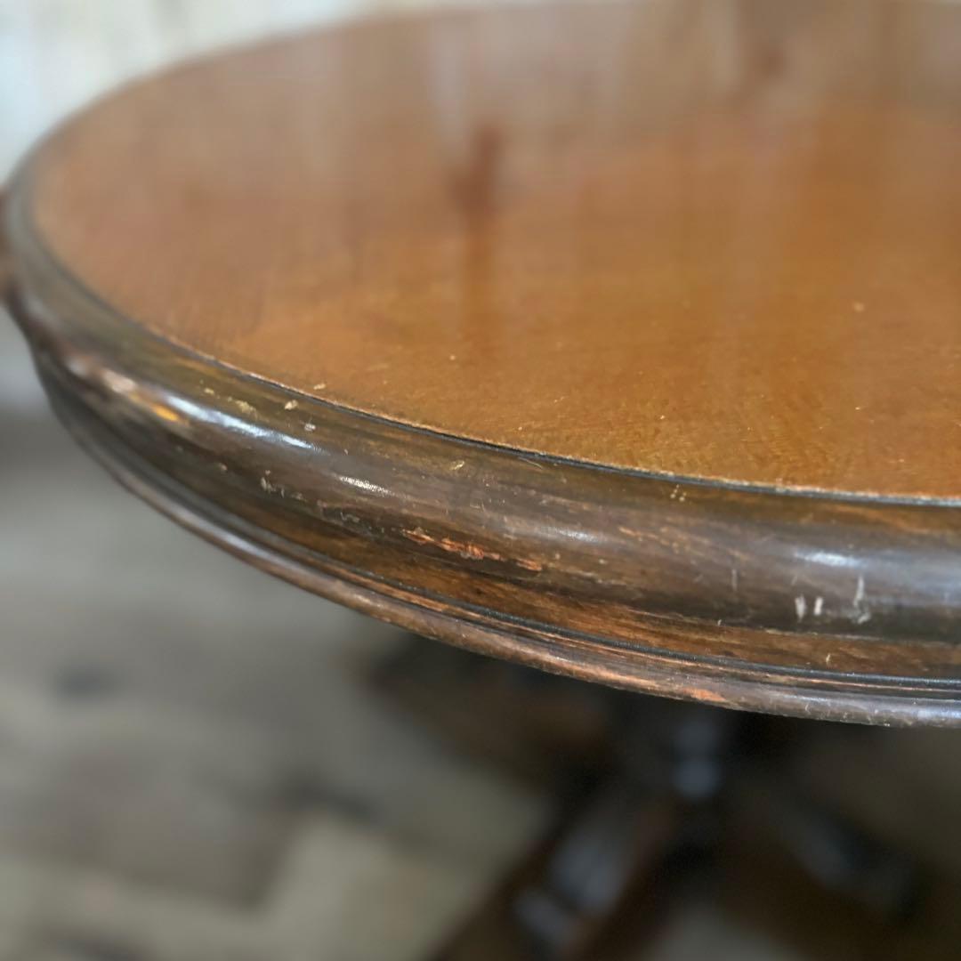 ヴィンテージ　ラウンドテーブル　コーヒーテーブル　クラシカル