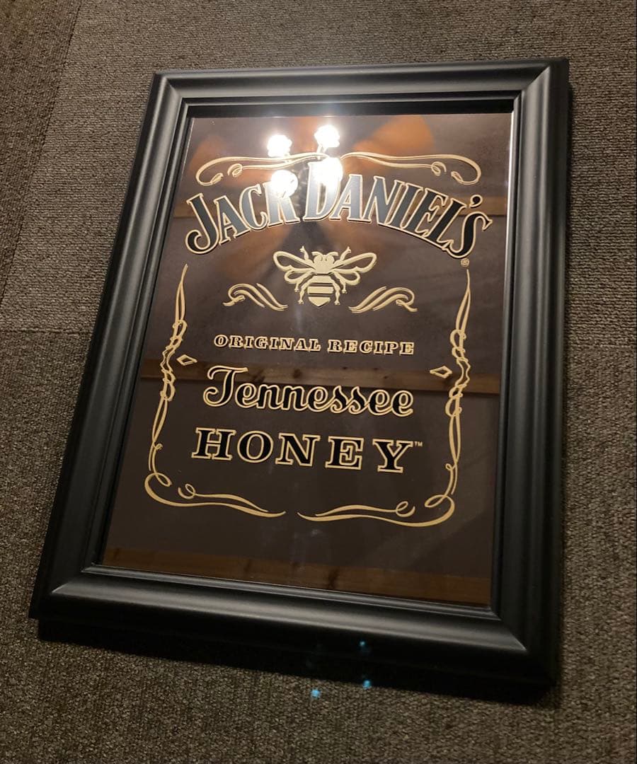 ジャックダニエル パブミラー アメリカン 雑貨 レトロ アンティーク 鏡 看板