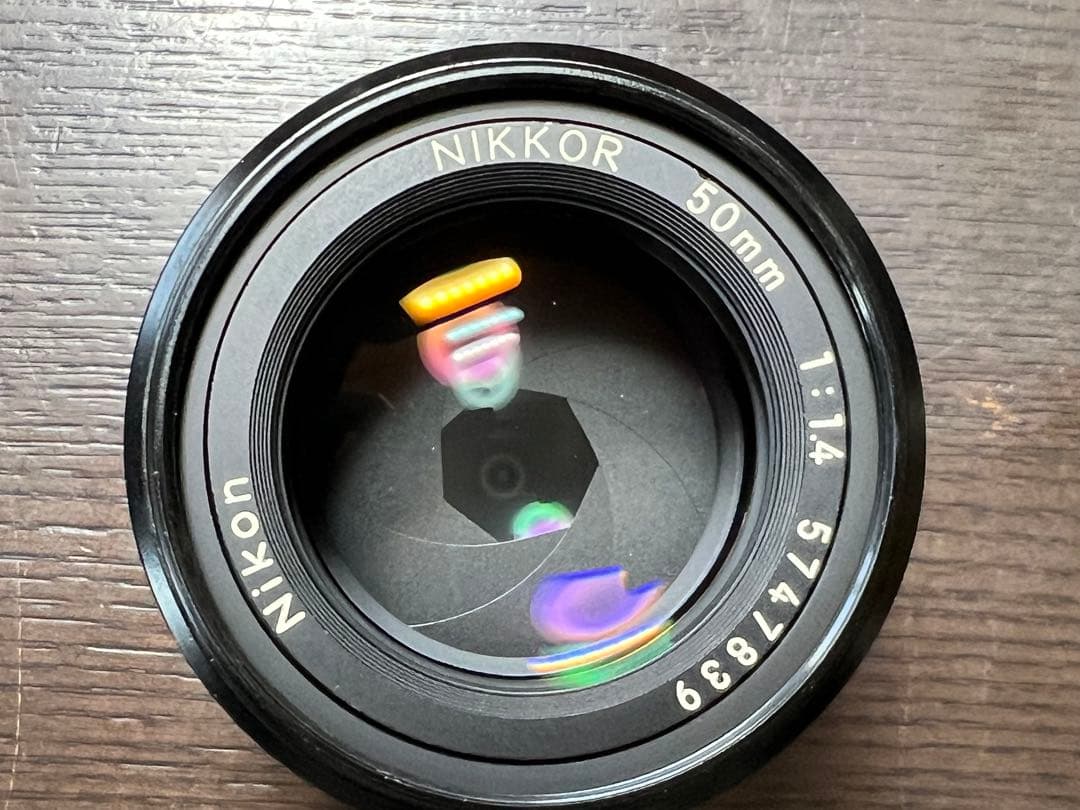 中古完動品Nikon 50mm標準レンズ Nikon Fマウント
