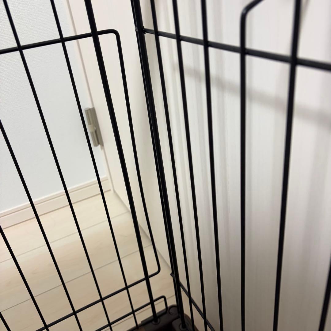 【数回のみ使用の美品】アイリスオーヤマ/ペットゲージ/オープンウッディサークル