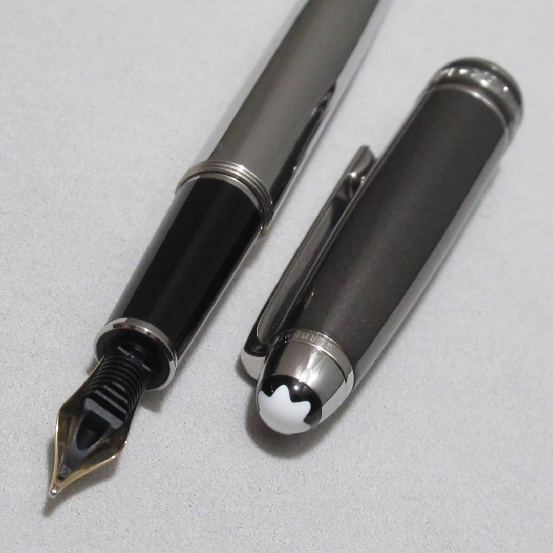 モンブラン 万年筆 145 ソリテール ヘマタイト 3508