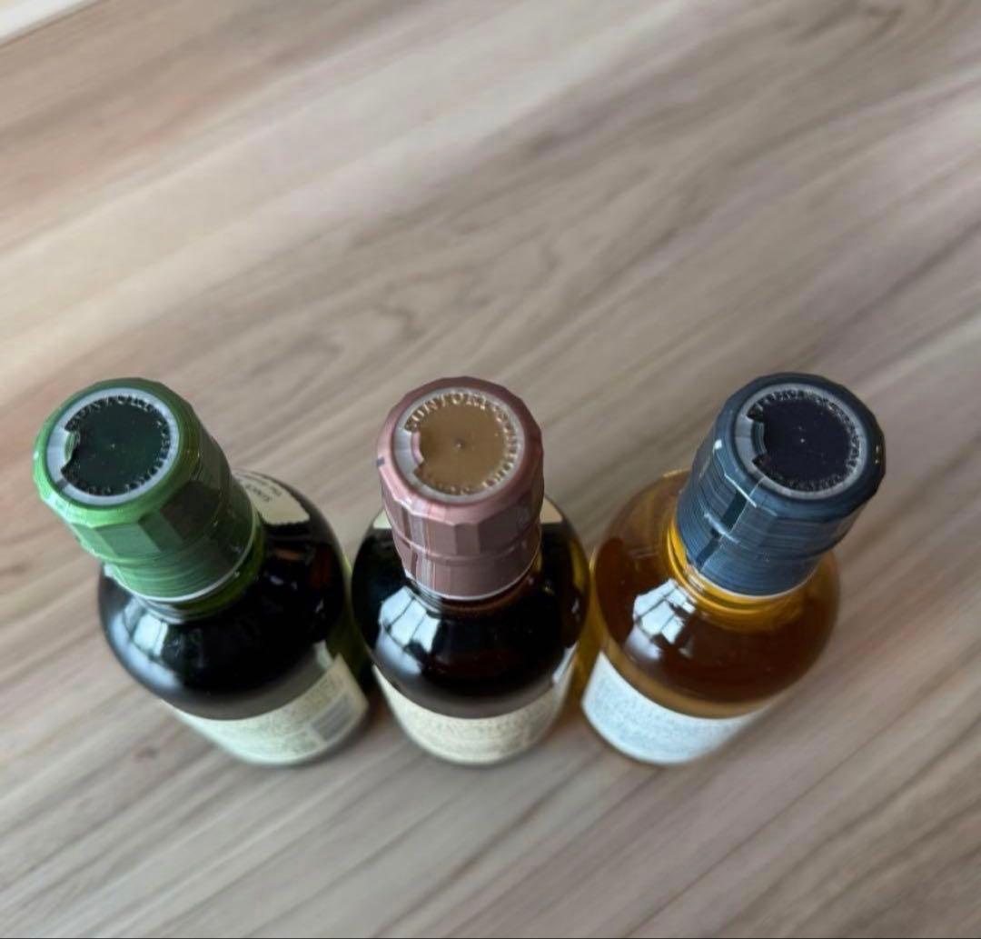 【新品未開封】山崎 白州 知多 ウイスキー180ml 3本セット