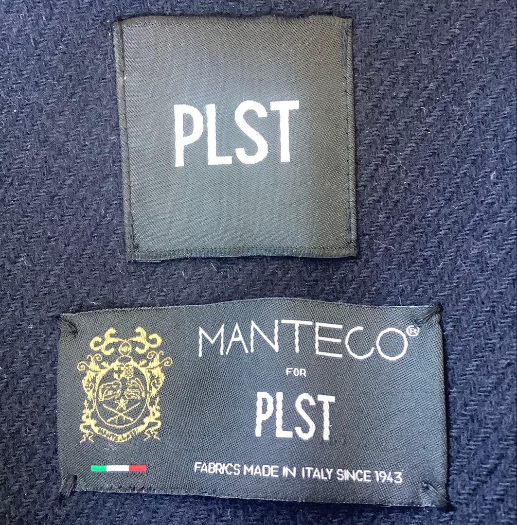美品　PLST マンテココート　ネイビー　Sサイズ