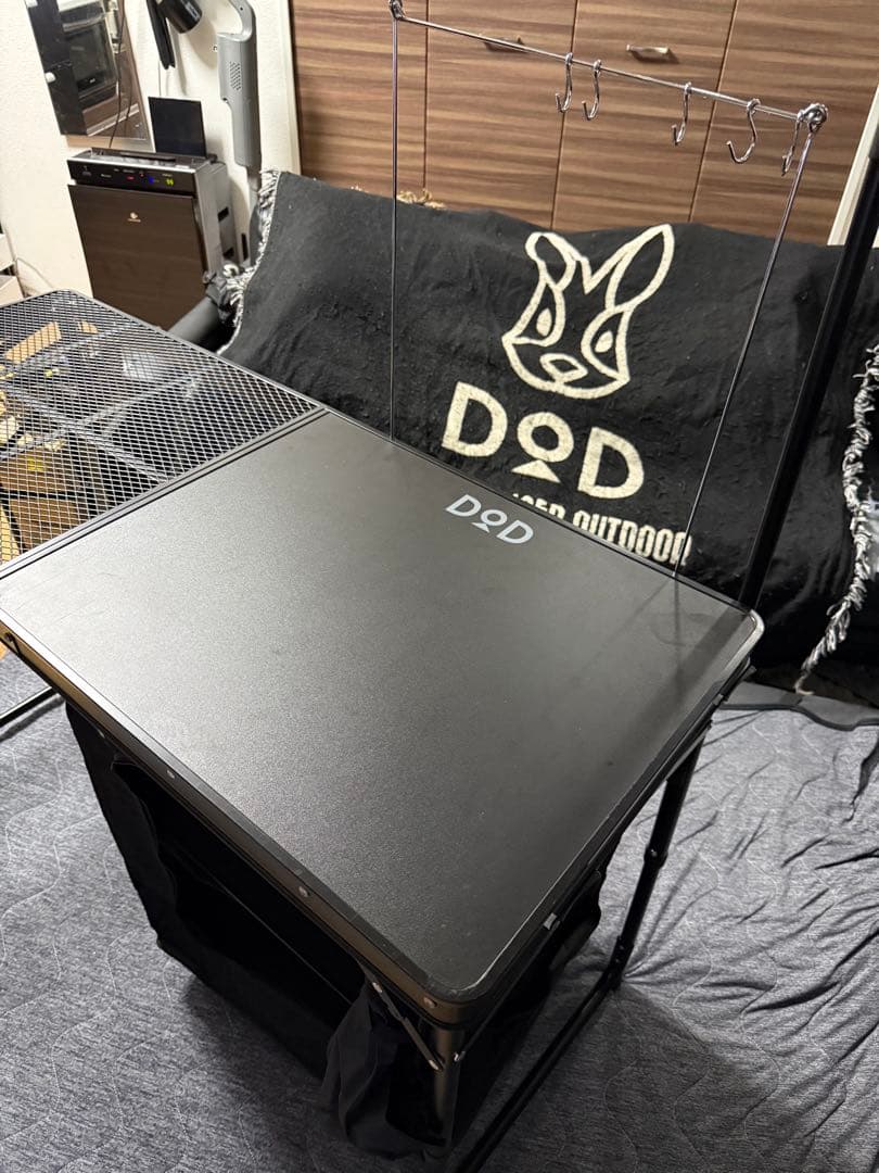 DOD 折りたたみキッチンラックブラック