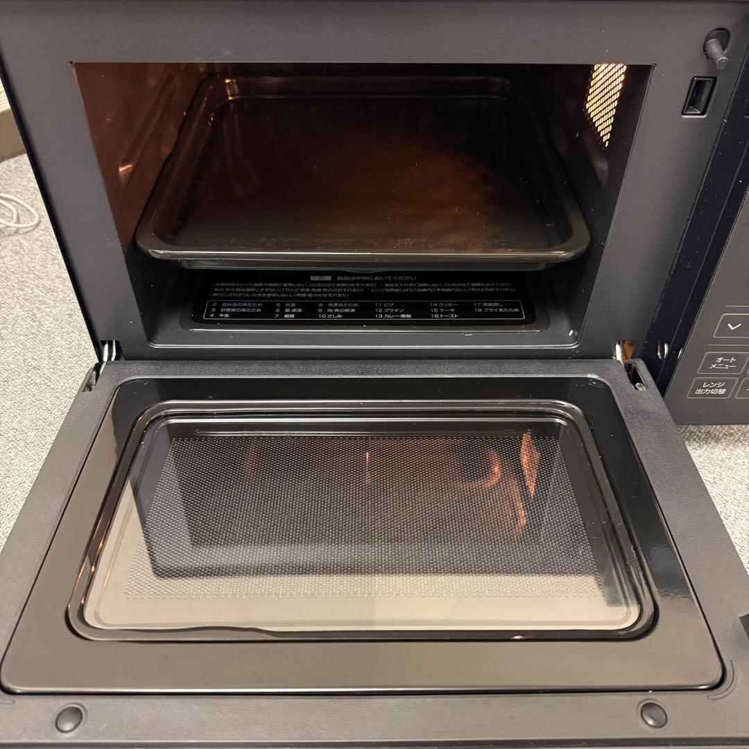 【美品】YAMAZENオーブンレンジNERP-FO181TV(B)2025年製Y