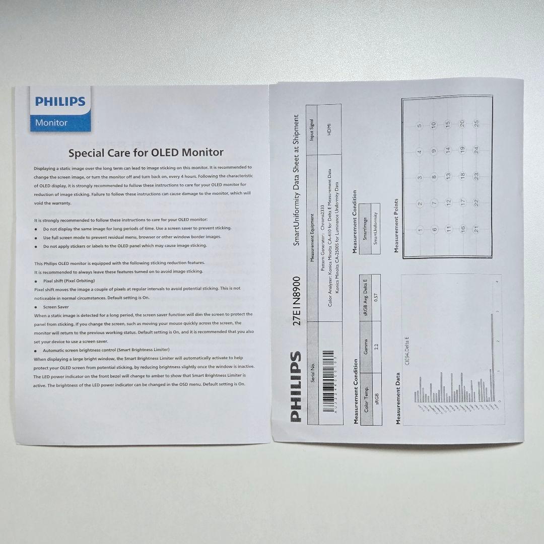 PHILIPS 27E1N8900 4K 27インチ OLED 有機ELモニター